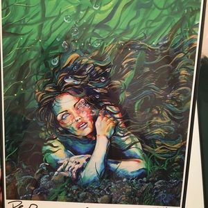 Limited edition beautiful mermaid Prints 12 x 18